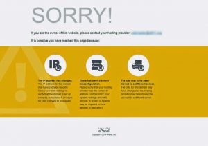 how to prevent website hacks - sorry screen